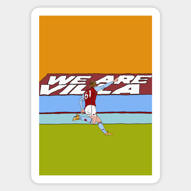 aston villa football club Villa Park prints posters squad team Sticker by madein1874